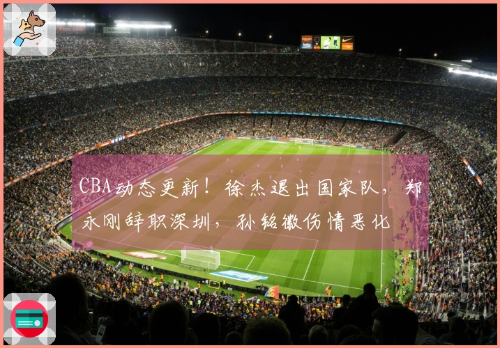 CBA动态更新！徐杰退出国家队，郑永刚辞职深圳，孙铭徽伤情恶化